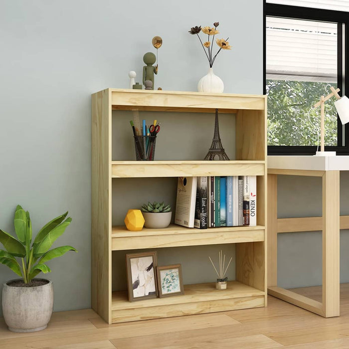 Bookcase/room divider 100x30x103 cm solid pine wood