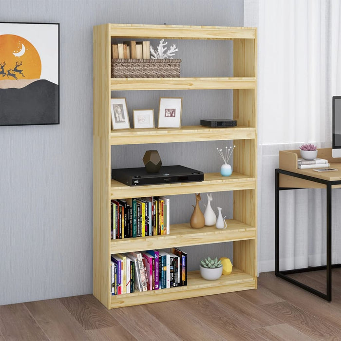 Bookcase/room divider 100x30x167.5 cm solid pine wood
