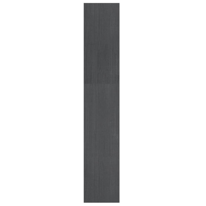 Bücherregal/Raumteiler Grau 100x30x167,5 cm Massivholz Kiefer