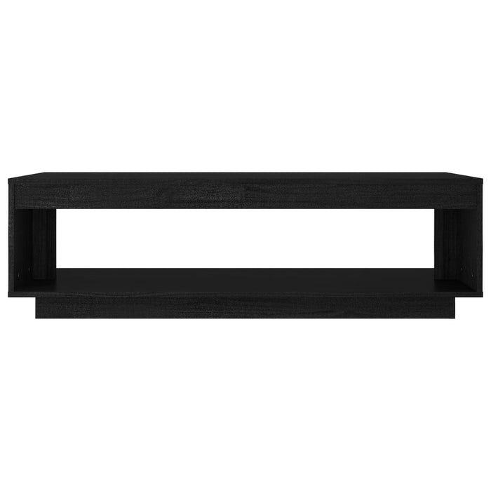 Couchtisch Schwarz 110x50x33,5 cm Kiefer Massivholz