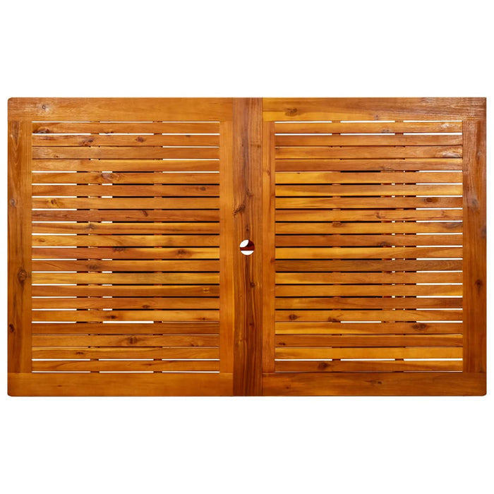 Garten-Esstisch (160-240)x100x75 cm Massivholz Akazie