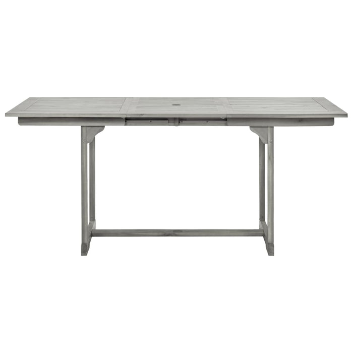 Garten-Esstisch (120-170)x80x75 cm Massivholz Akazie