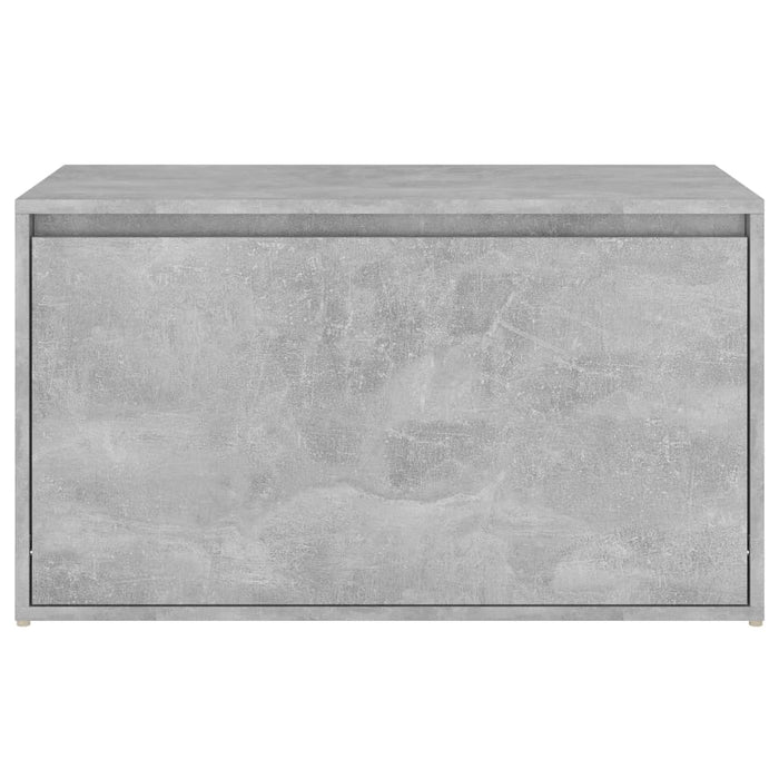 Hall bench 80x40x45 cm concrete gray wood material