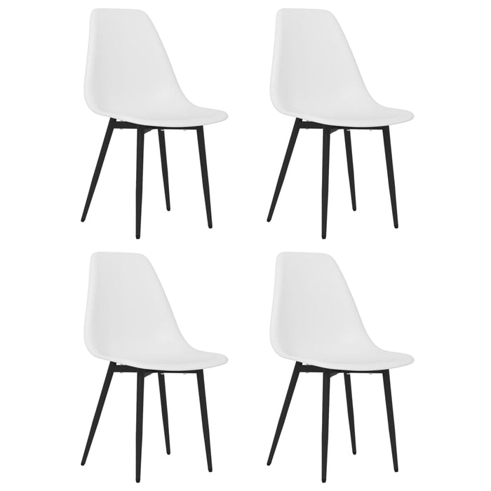 Dining room chairs 4 pcs. White PP