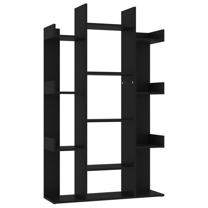 Bookcase black 86x25.5x140 cm made of wood