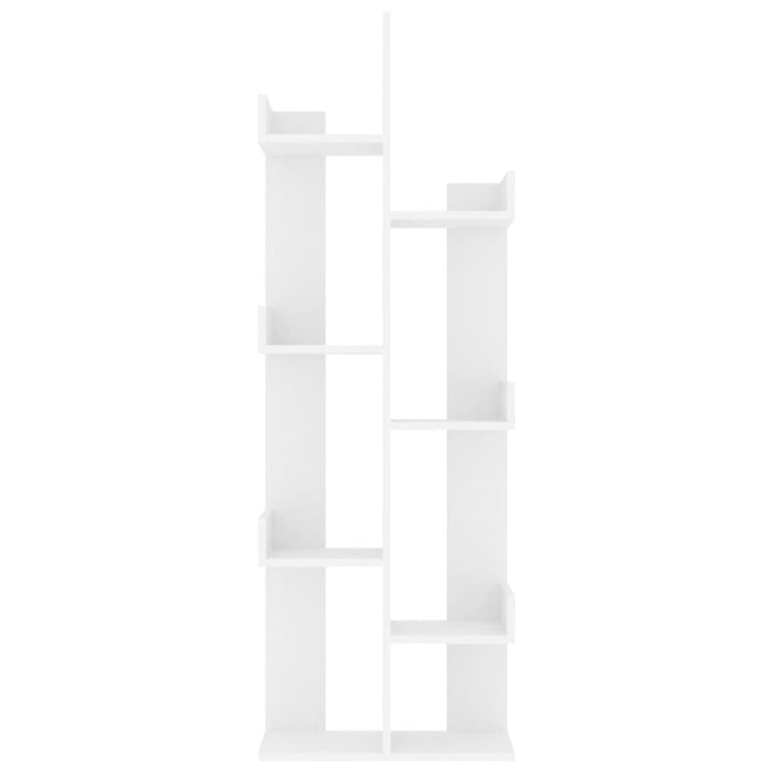 vvidaXL bookcase white 48x25.5x140 cm made of wood