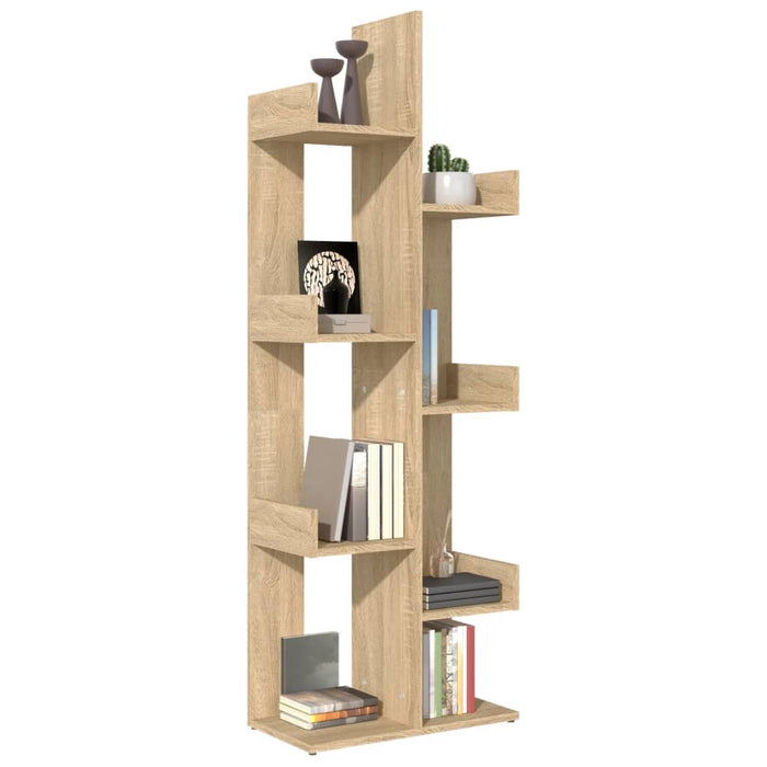 Bücherregal Sonoma-Eiche 48x25,5x140 cm Holzwerkstoff