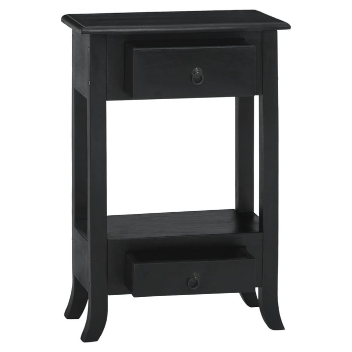 Konsolentisch mit Schubladen Schwarz 50x30x75 cm Holz Mahagoni