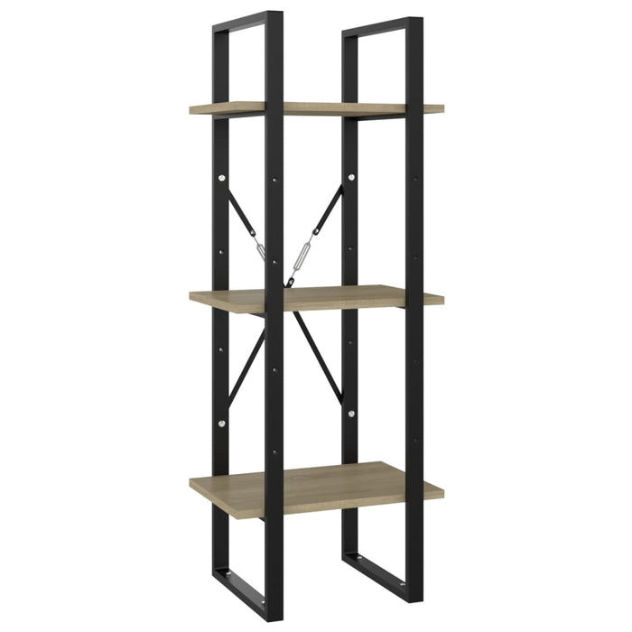 Bookcase 5 compartments Sonoma oak 40x30x175 cm wood material