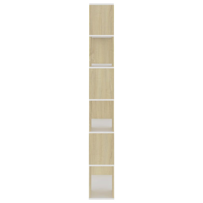 Bookcase room divider Sonoma oak 80x24x186 cm wood material