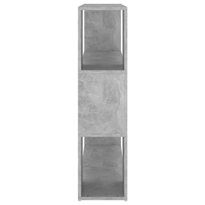 Bookcase room divider concrete gray 100x24x94 cm