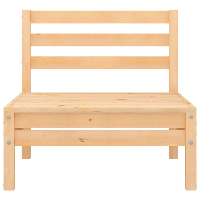 Garten-Mittelsofa Kiefer Massivholz