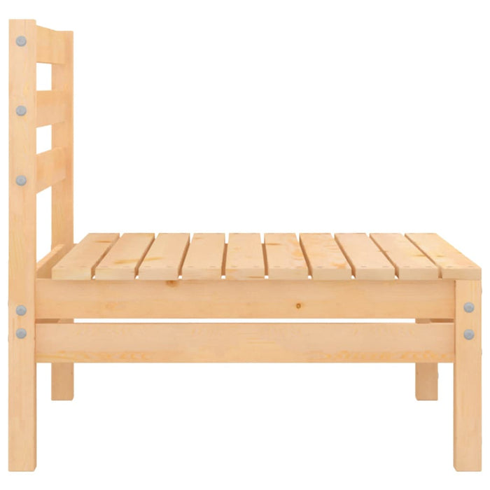 Garten-Mittelsofa Kiefer Massivholz
