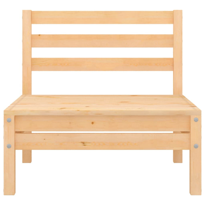 Garten-Mittelsofas 2 Stk. Kiefer Massivholz