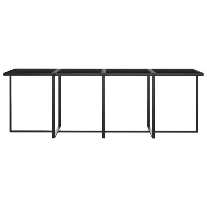 9-tlg. Garten-Essgruppe mit Kissen Poly Rattan Grau