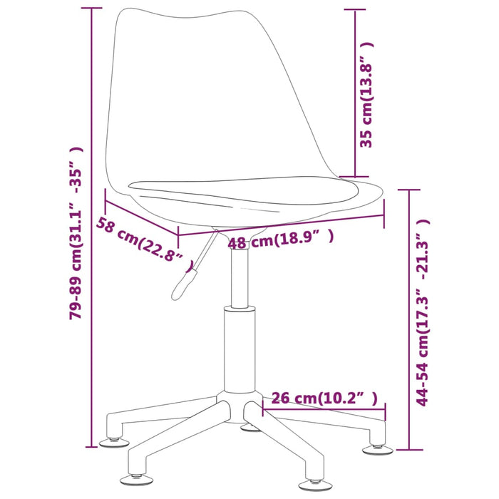 Esszimmerstühle 2 Stk. Drehbar Türkis Kunstleder