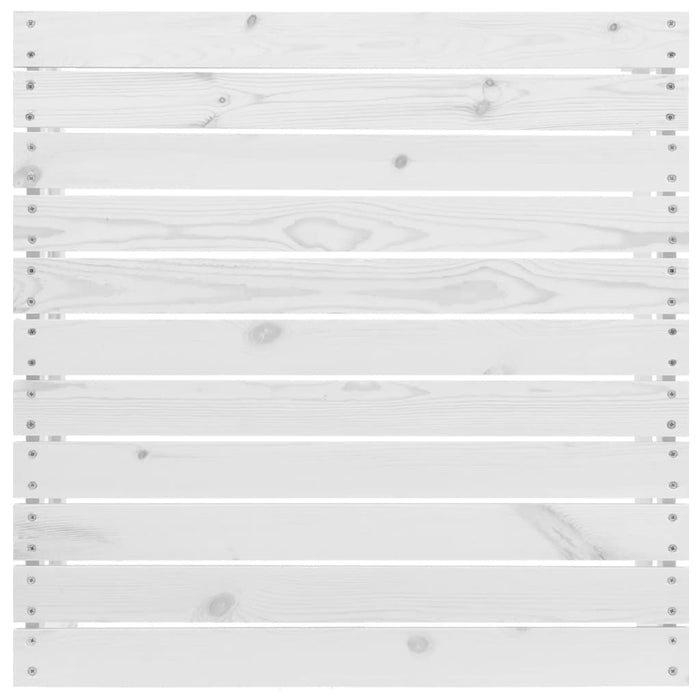 3-tlg. Garten-Lounge-Set Weiß Kiefer Massivholz