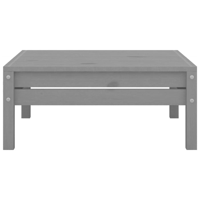 13-tlg. Garten-Lounge-Set Grau Kiefer Massivholz