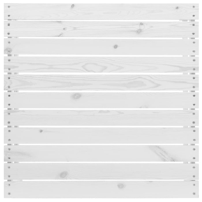 5-tlg. Garten-Lounge-Set Weiß Kiefer Massivholz