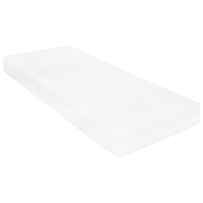 Tagesbett mit Matratze USB Creme Stoff 90x200 cm