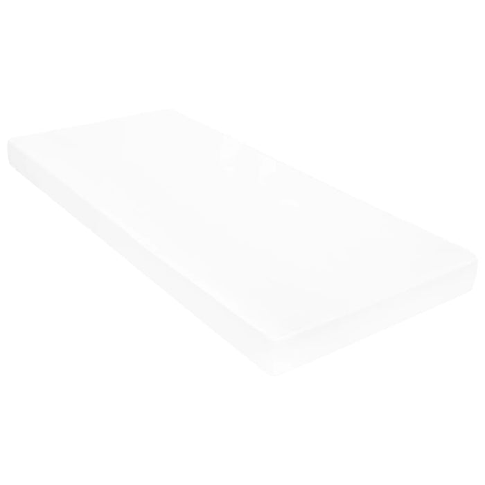 Tagesbett mit Matratze USB Hellgrau Stoff 90x200 cm