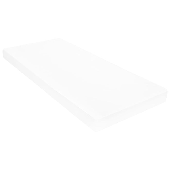 Tagesbett mit Matratze USB Creme Stoff 90x200 cm