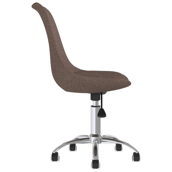 Esszimmerstuhl Drehbar Taupe Stoff