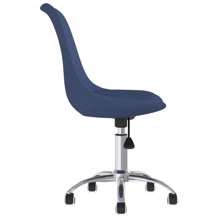Esszimmerstühle 4 Stk. Drehbar Blau Stoff
