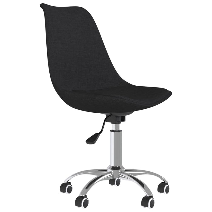 Esszimmerstühle 4 Stk. Drehbar Schwarz Stoff