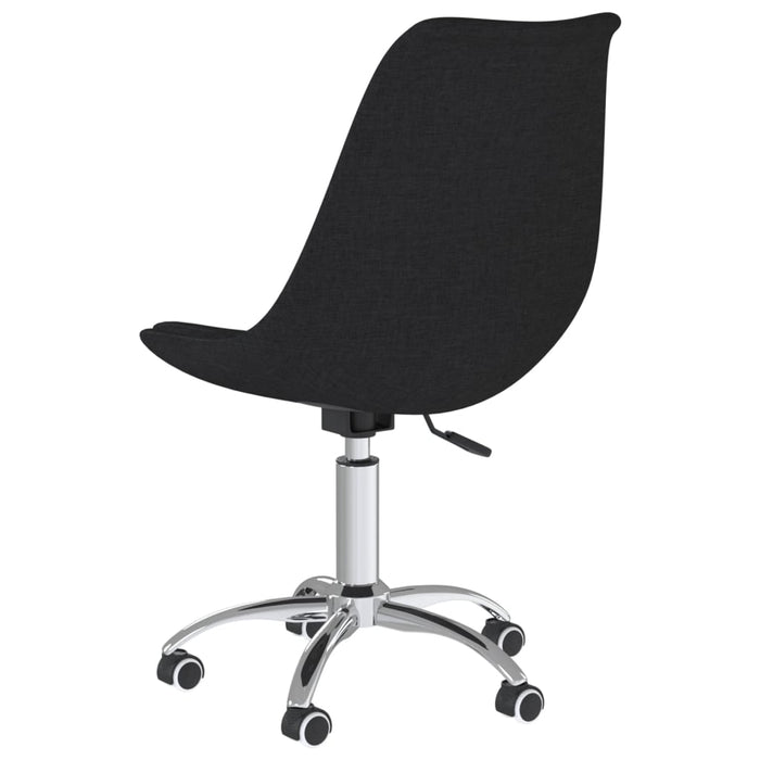 Esszimmerstühle 4 Stk. Drehbar Schwarz Stoff