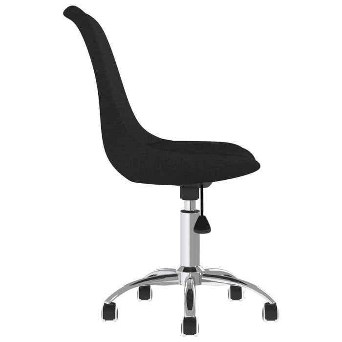 Esszimmerstühle 4 Stk. Drehbar Schwarz Stoff