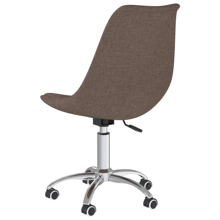 Esszimmerstühle 4 Stk. Drehbar Taupe Stoff