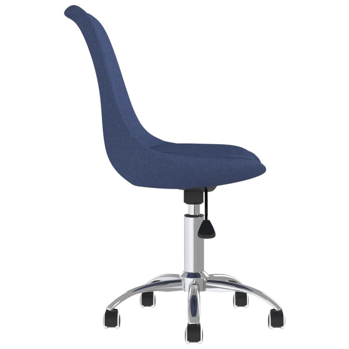 Esszimmerstühle 6 Stk. Drehbar Blau Stoff