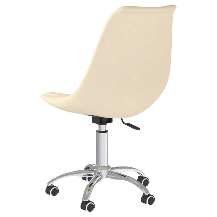 Esszimmerstühle 6 Stk. Drehbar Creme Stoff