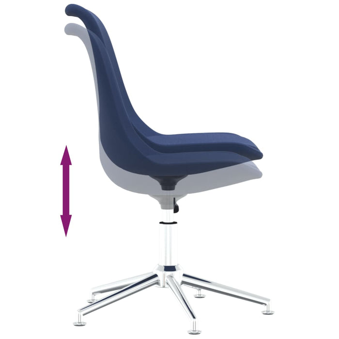 Esszimmerstuhl Drehbar Blau Stoff