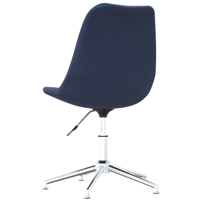Esszimmerstühle 4 Stk. Drehbar Blau Stoff