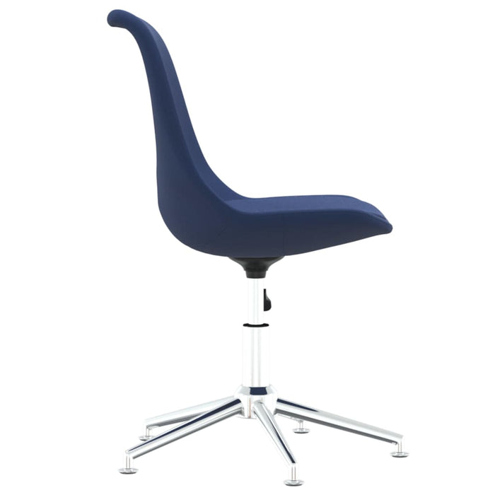 Esszimmerstühle 6 Stk. Drehbar Blau Stoff