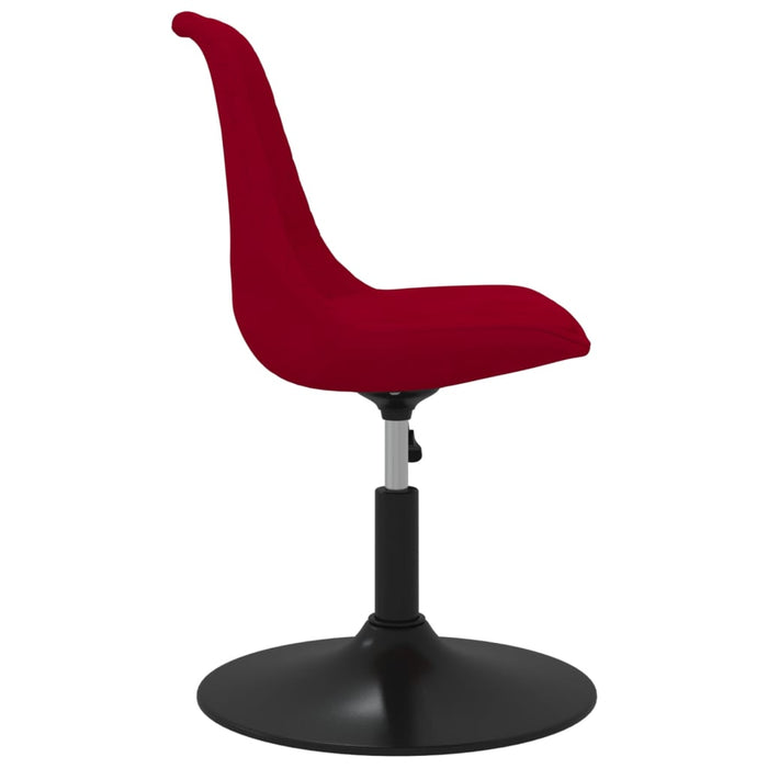 Esszimmerstühle 6 Stk. Drehbar Rot Samt