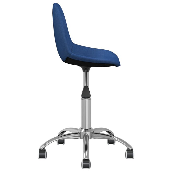 Esszimmerstühle 4 Stk. Drehbar Blau Stoff