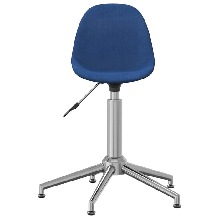 Esszimmerstühle 4 Stk. Drehbar Blau Stoff