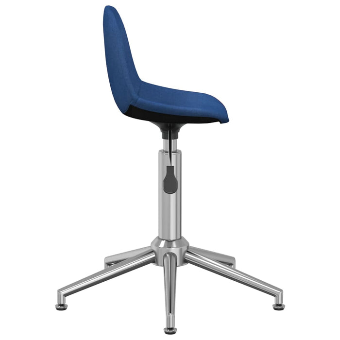Esszimmerstühle 4 Stk. Drehbar Blau Stoff