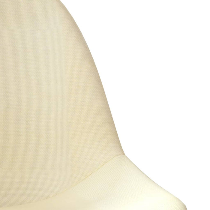Esszimmerstühle 6 Stk. Drehbar Creme Stoff