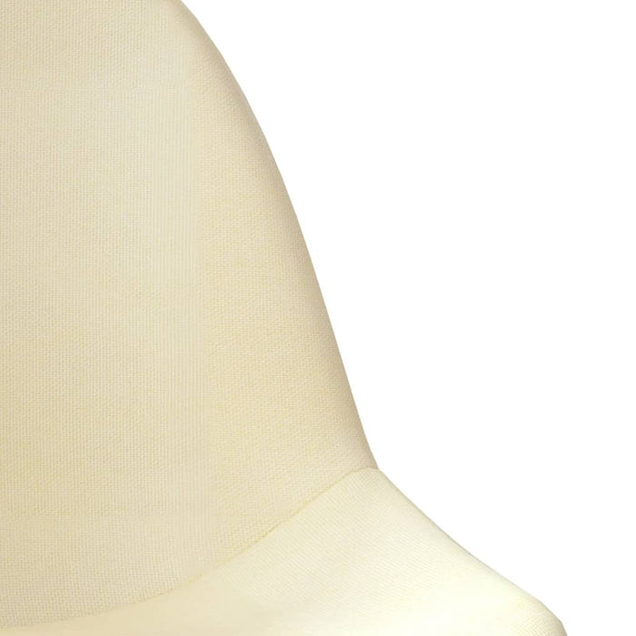 Esszimmerstühle 4 Stk. Drehbar Creme Stoff