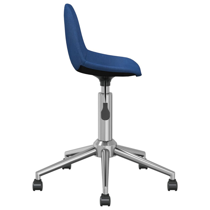 Esszimmerstühle 4 Stk. Drehbar Blau Stoff