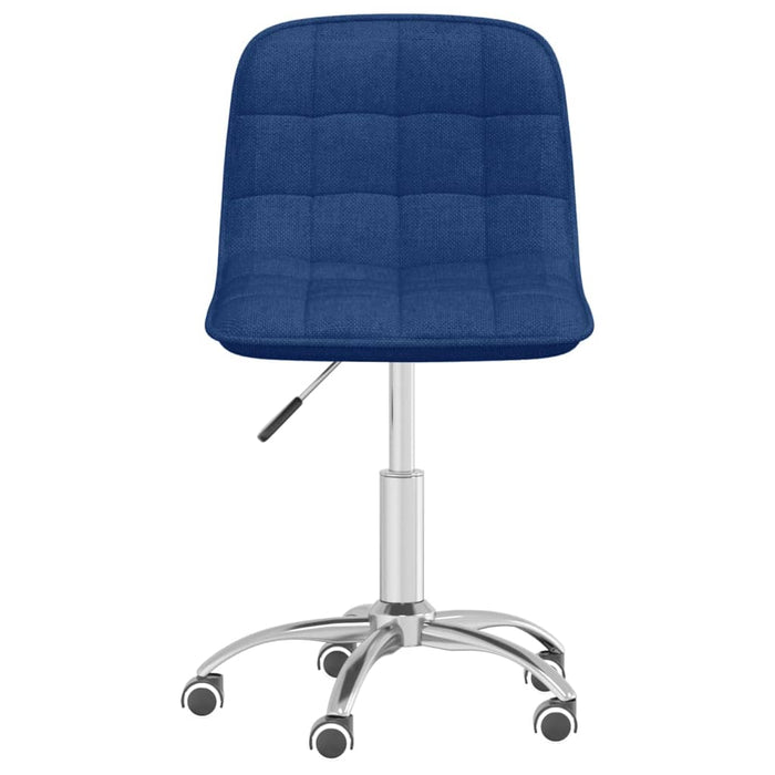 Esszimmerstühle 4 Stk. Drehbar Blau Stoff