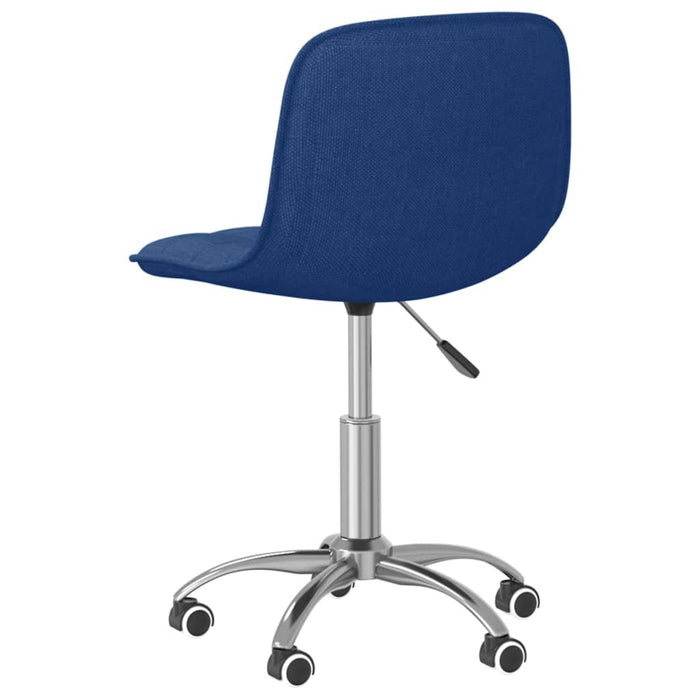 Esszimmerstühle 4 Stk. Drehbar Blau Stoff