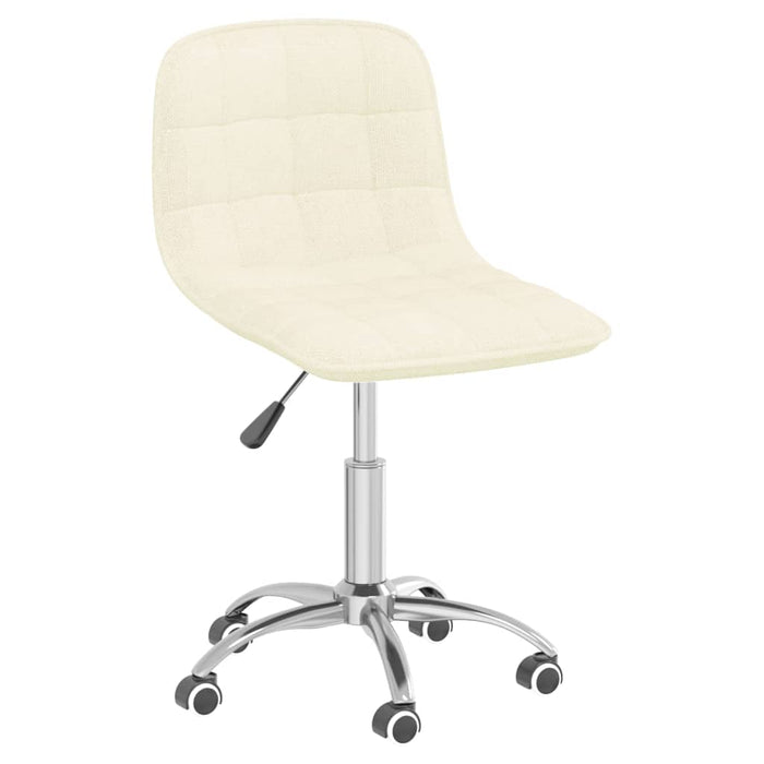 Esszimmerstühle 6 Stk. Drehbar Creme Stoff