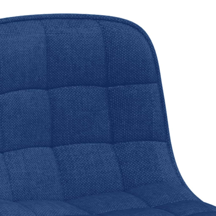 Esszimmerstühle 6 Stk. Drehbar Blau Stoff