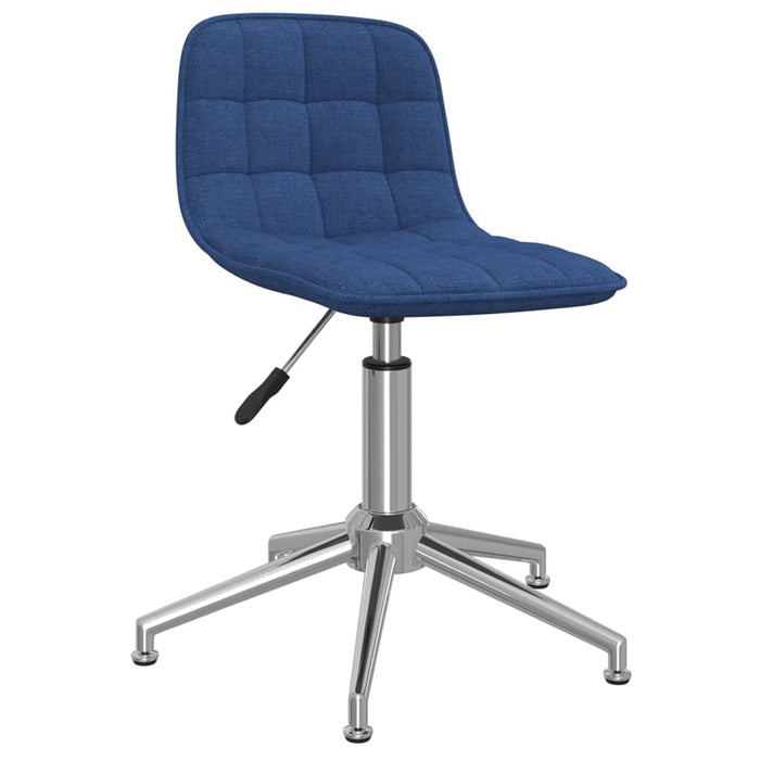 Esszimmerstühle 4 Stk. Drehbar Blau Stoff