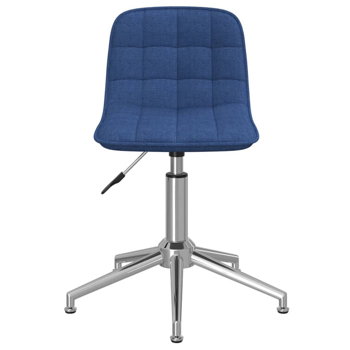 Esszimmerstühle 4 Stk. Drehbar Blau Stoff